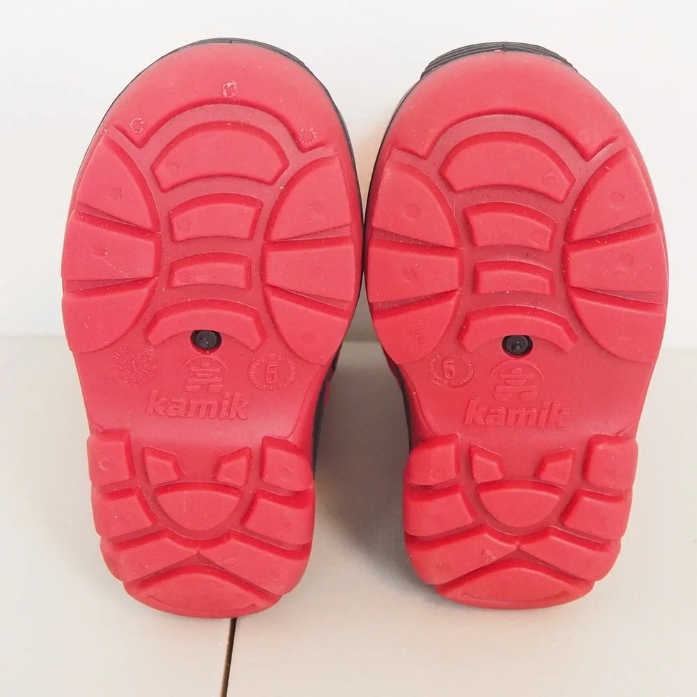 Kamik‎ Snowbug 5 Toddler Girls Boots Sz 5 Made in Canada Fur Lined Insulated